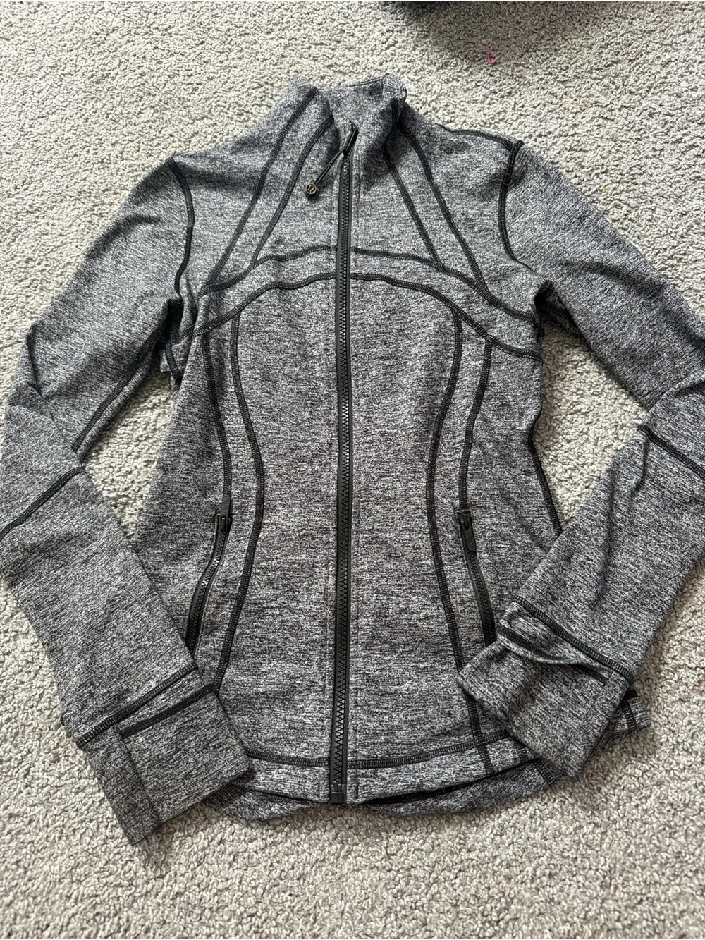 lululemon athletica define jacket Heather Gray Vented Active Jacket